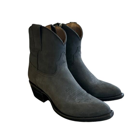 Alvies THE RAINEY Leather Boots Gray Women’s Size 8B Western Rodeo Cowgirl - Picture 7 of 16